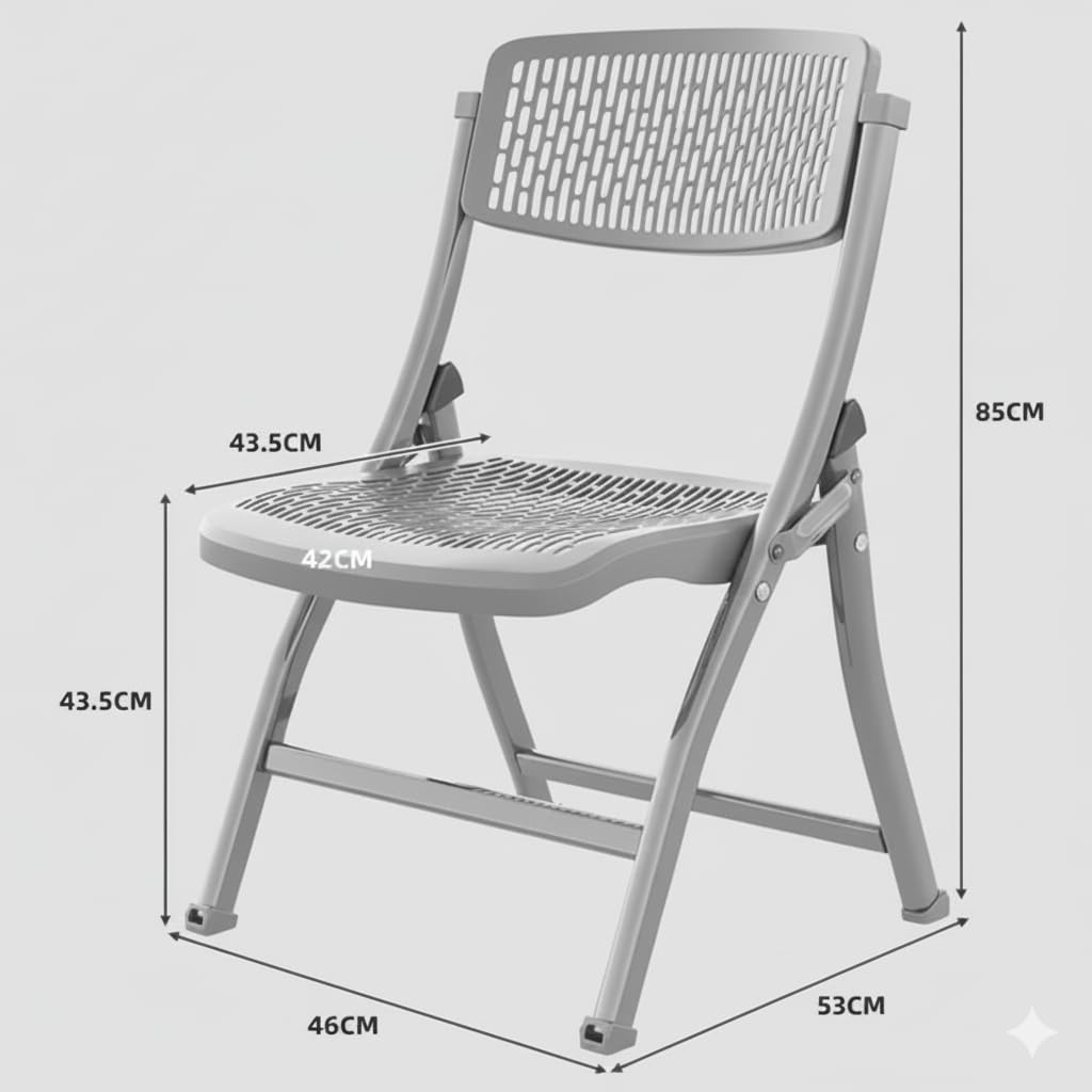 MRC Lazer Folding Chair | Breathable Nylon Seat for Space-Saving Design for Home, Office, and Dorm Rooms - MRC Executive Chairs