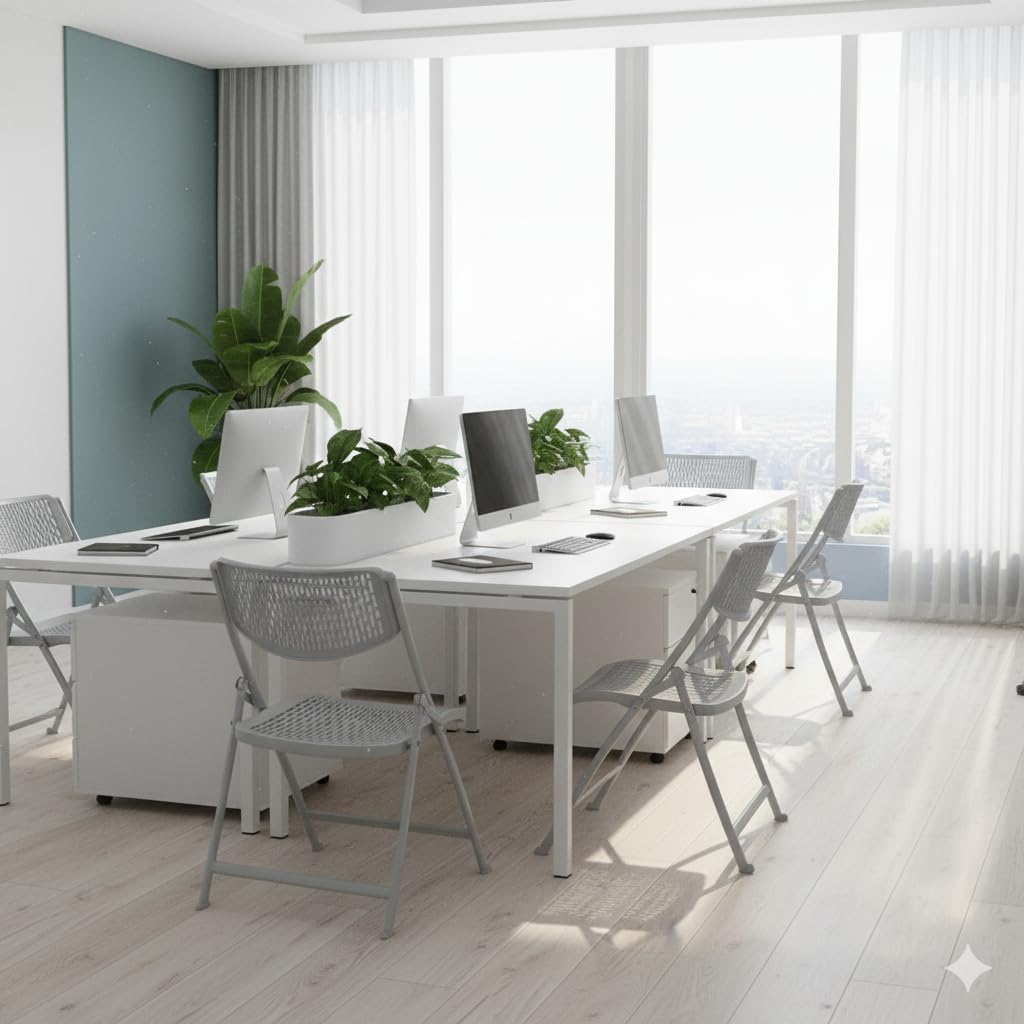 MRC Lazer Folding Chair | Breathable Nylon Seat for Space-Saving Design for Home, Office, and Dorm Rooms - MRC Executive Chairs