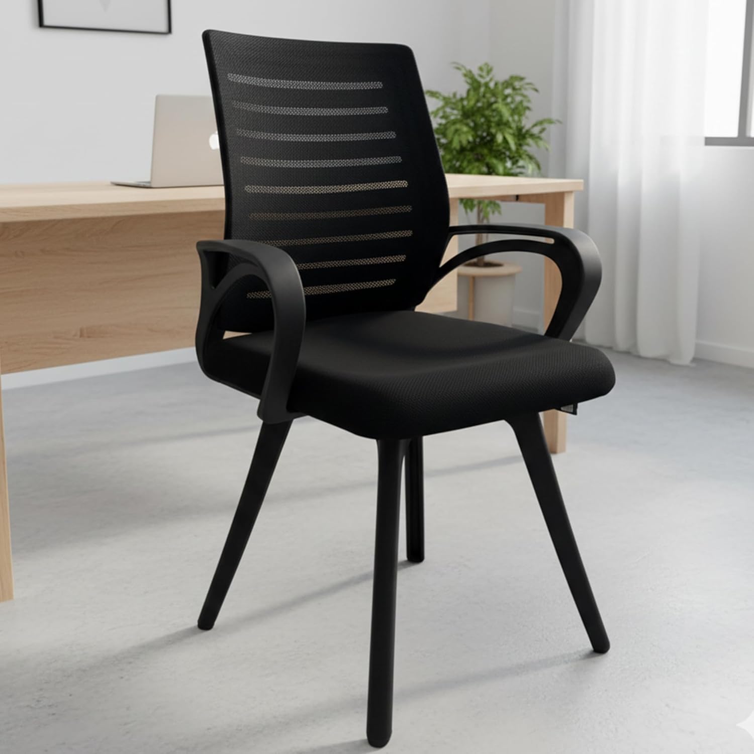 MRC Boom Fix Staff Chair | Mid-Back Fixed Ergonomic for Office Chair & Study Chair - MRC Executive Chairs