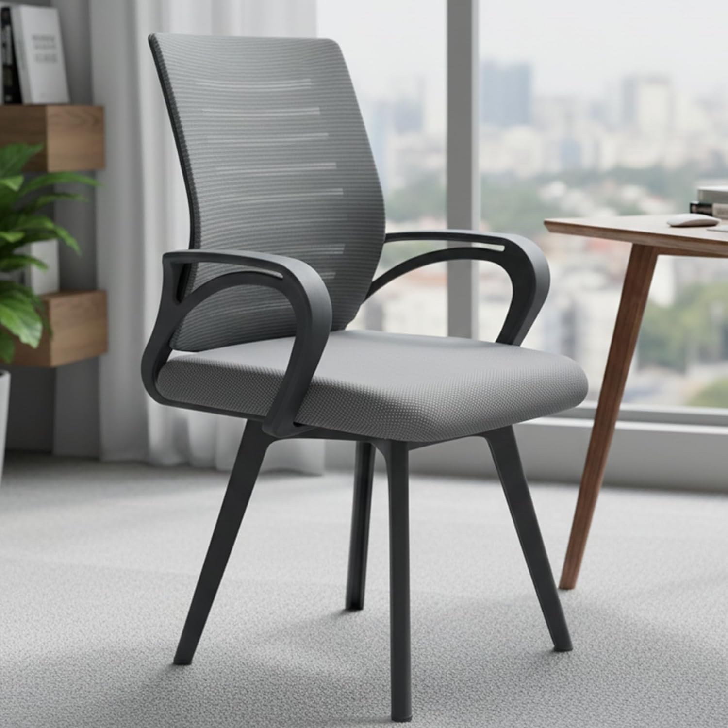 MRC Boom Fix Staff Chair | Mid-Back Fixed Ergonomic for Office Chair & Study Chair - MRC Executive Chairs