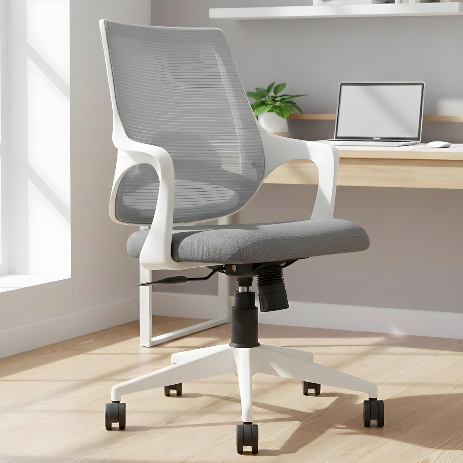 MRC Mono Revolving Ergonomic Office Chair | Breathable Mesh & Study–Lumbar Support with Heavy Duty Nylon Base - MRC Executive Chairs