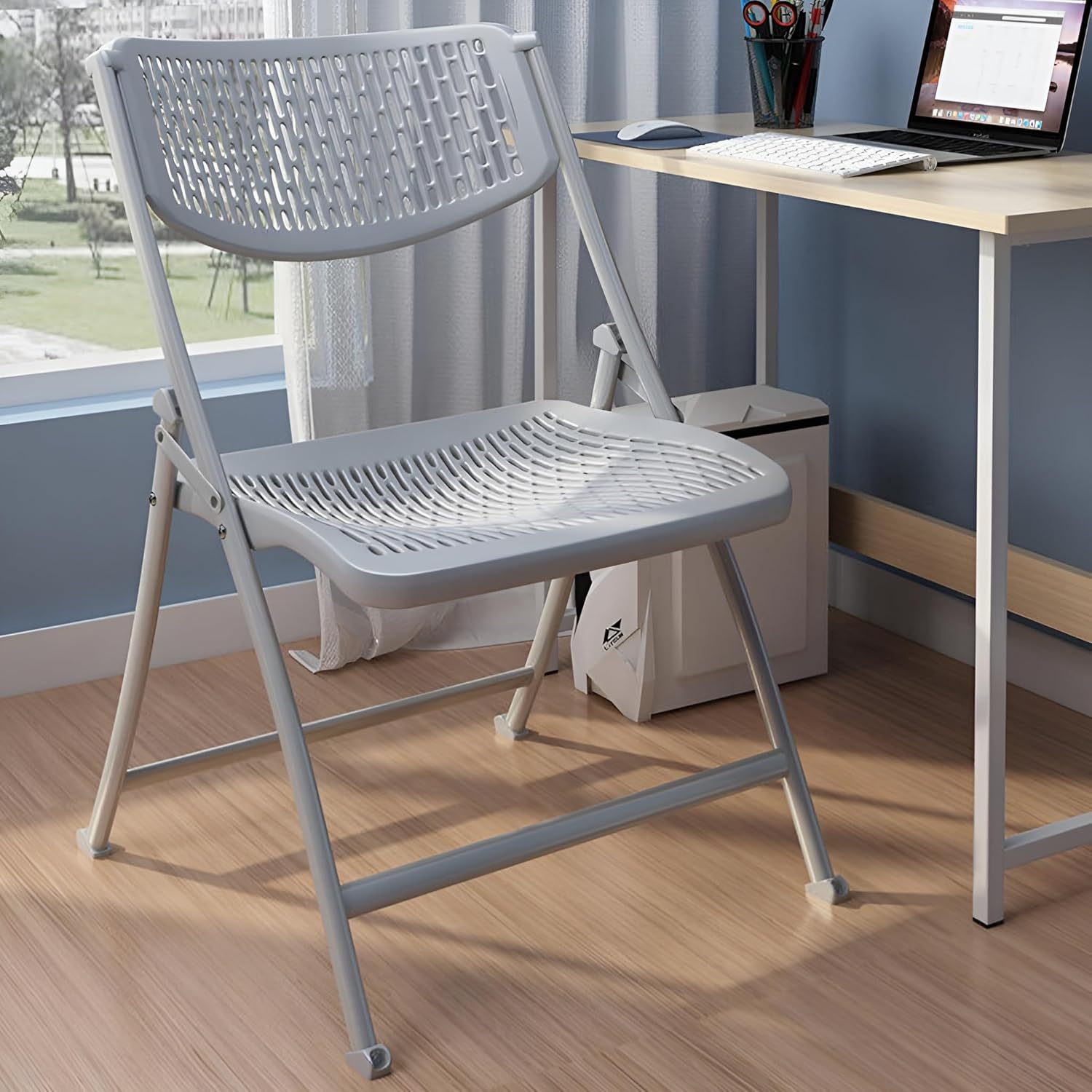 MRC Lazer Folding Chair | Breathable Nylon Seat for Space-Saving Design for Home, Office, and Dorm Rooms - MRC Executive Chairs