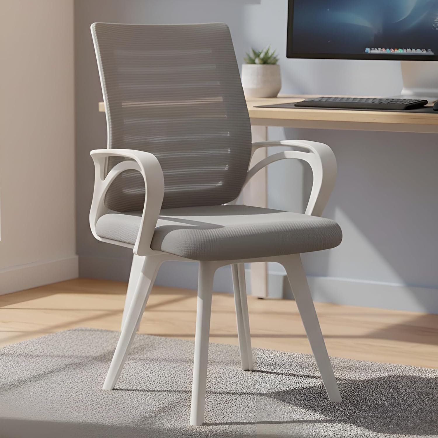 MRC Boom Fix Staff Chair | Mid-Back Fixed Ergonomic for Office Chair & Study Chair - MRC Executive Chairs