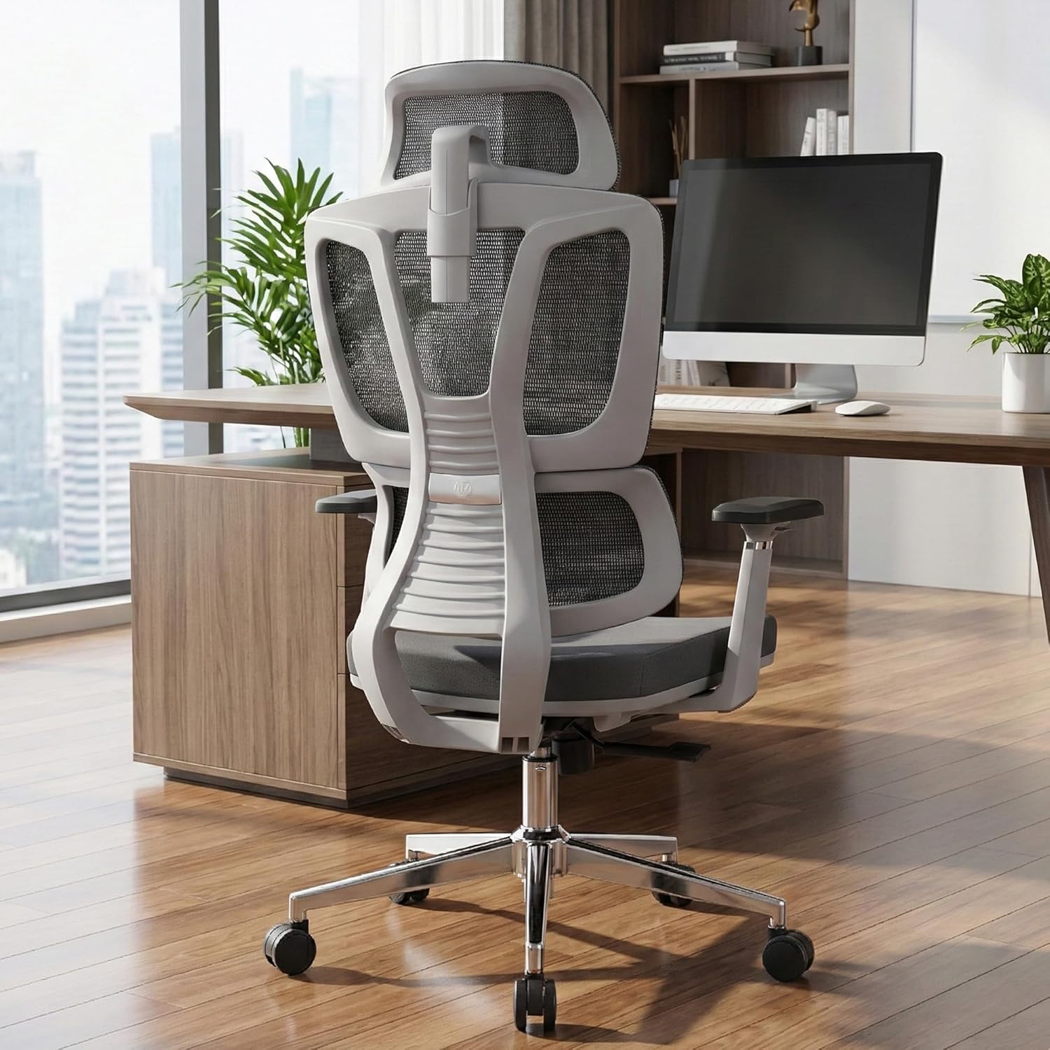 MRC Bravo Cushion Premium Mesh Ergonomic Office Chair| High Back with Auto Lumbar Support, 3D Armrests