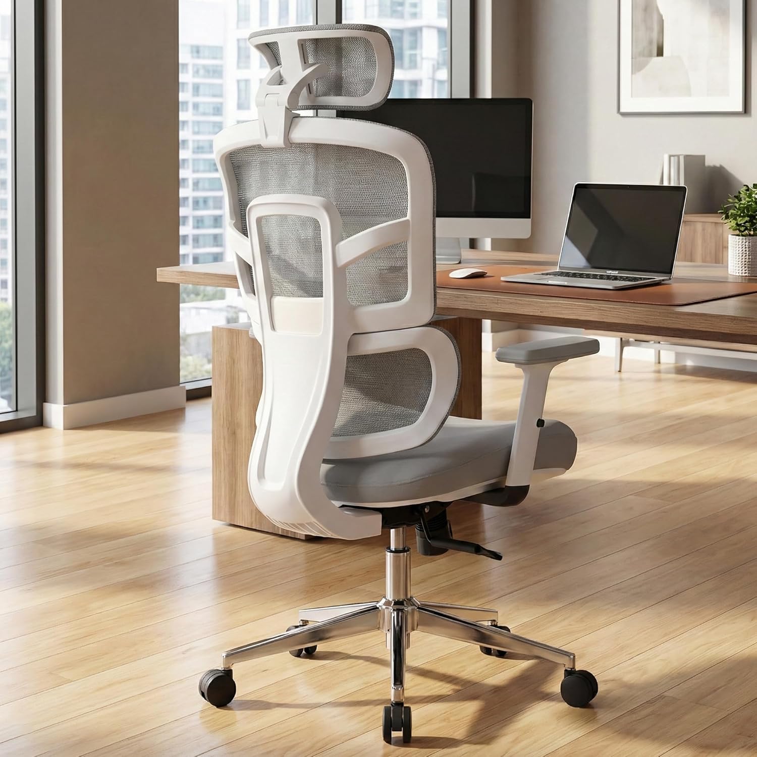 MRC Aero Cushion Ergonomic Office Chair | High Back Mesh with Auto-Adjustable Lumbar Support