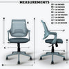 MRC Mono Revolving Ergonomic Office Chair | Breathable Mesh & Study–Lumbar Support with Heavy Duty Nylon Base - MRC Executive Chairs