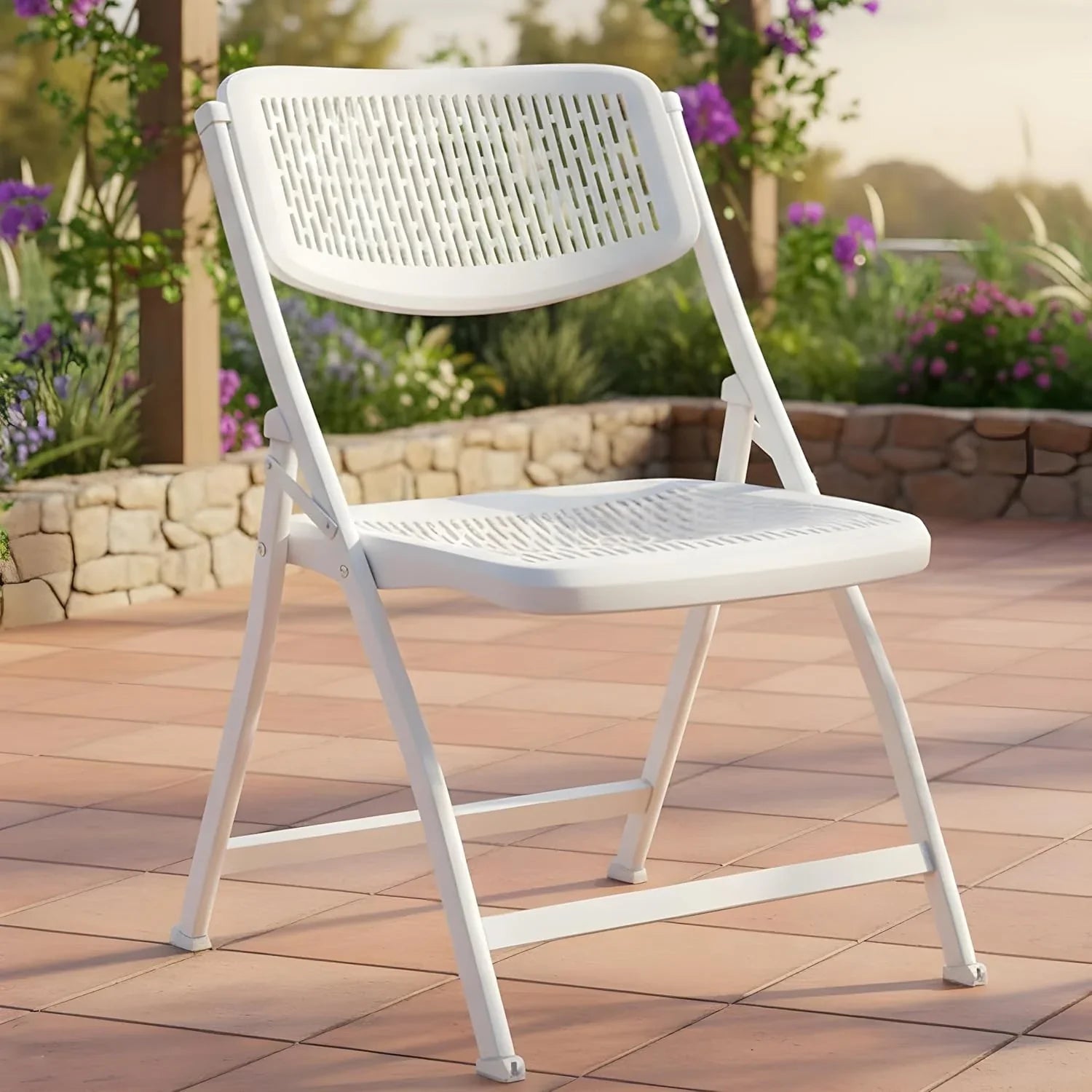 MRC Lazer Folding Chair | Breathable Nylon Seat for Space-Saving Design for Home, Office, and Dorm Rooms - MRC Executive Chairs