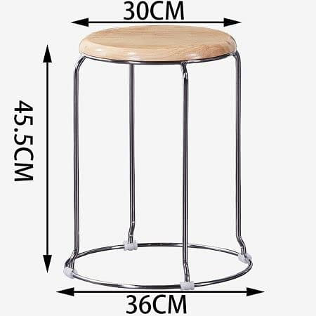 MRC Wooden Home Stainless Steel Dining Stool - MRC Executive Chairs