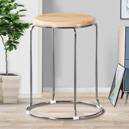 MRC Wooden Home Stainless Steel Dining Stool - MRC Executive Chairs