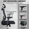 MRC Apex Ergonomic Office Chair| Adjustable Lumbar Support & Mesh Seat, 360° Adjustable Armrests, Multi Lock Mechanism - MRC Executive Chairs