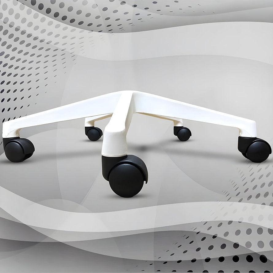 PVC Chairs Base Nylon Black | Nylon Caster Black Wheel with Shining Matt Finish Chair Base (Black) | Chair Accessories - MRC Executive Chairs