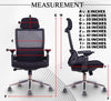 MRC Comfy Ergonomic Office Chair Mesh High Back with Lumbar Support, 3D Armrests, Multi-TiltLock Mechanism, Chrome Base - MRC Executive Chairs