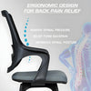 Full Black MRC Mono Fixed Chair With Ergonomic Lumbar Support.