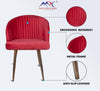 MRC Strawberry Dining Chair (Premium) | Velvet Fabric & Cushion Seat for Restaurants, Bedroom, Living Room - MRC Executive Chairs