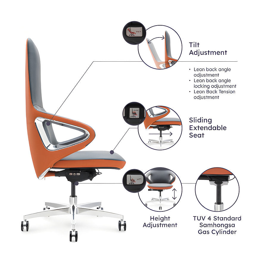 MRC Amaze Premium leatherette Chair - MRC Executive Chairs