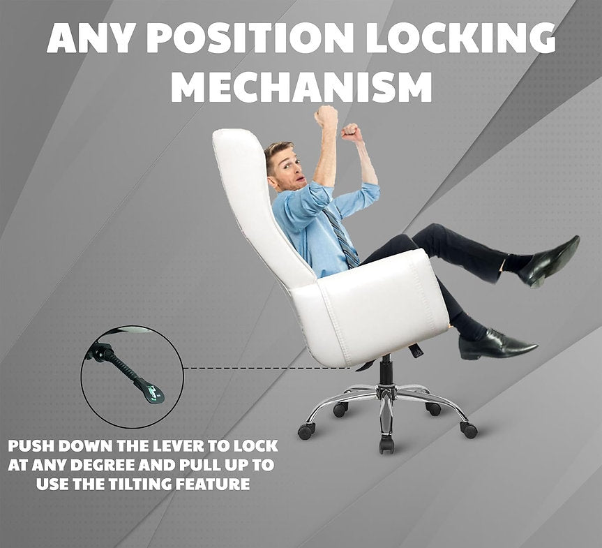 MRC Maharaja King Size Office High Back Boss Chair | Lumbar Support & Heavy Any Position Locking Mechanism - MRC Executive Chairs