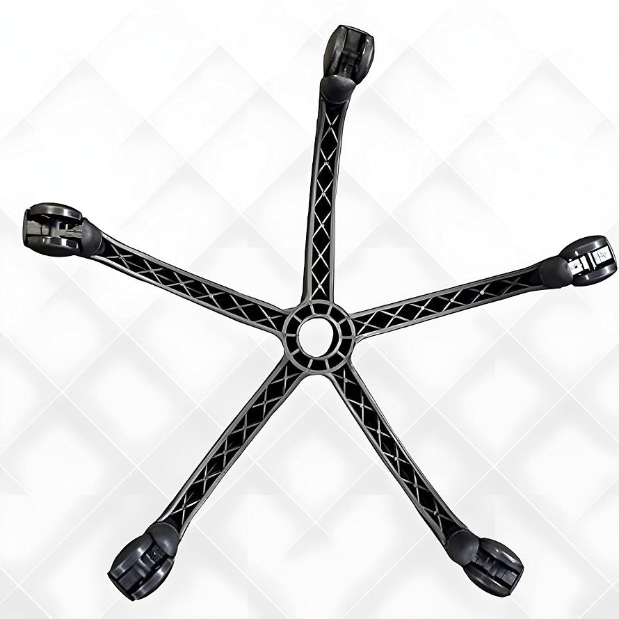 PVC Chairs Base Nylon Black | Nylon Caster Black Wheel with Shining Matt Finish Chair Base (Black) | Chair Accessories - MRC Executive Chairs