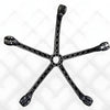 PVC Chairs Base Nylon Black | Nylon Caster Black Wheel with Shining Matt Finish Chair Base (Black) | Chair Accessories - MRC Executive Chairs