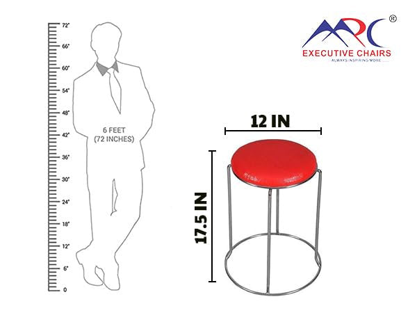MRC Wooden Home Stainless Steel Dining Stool - MRC Executive Chairs