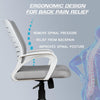 MRC Boom Mid-back Office Chair | Ergonomic Desk Office Chair with Tilting Mechanism and Revolving Heavy Duty Nylon Base - MRC Executive Chairs