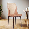 MRC Dining Chair (Brown & Cream) | Velvet Fabric & Cushion Seat for Restaurants, Bedroom & Living Room - MRC Executive Chairs