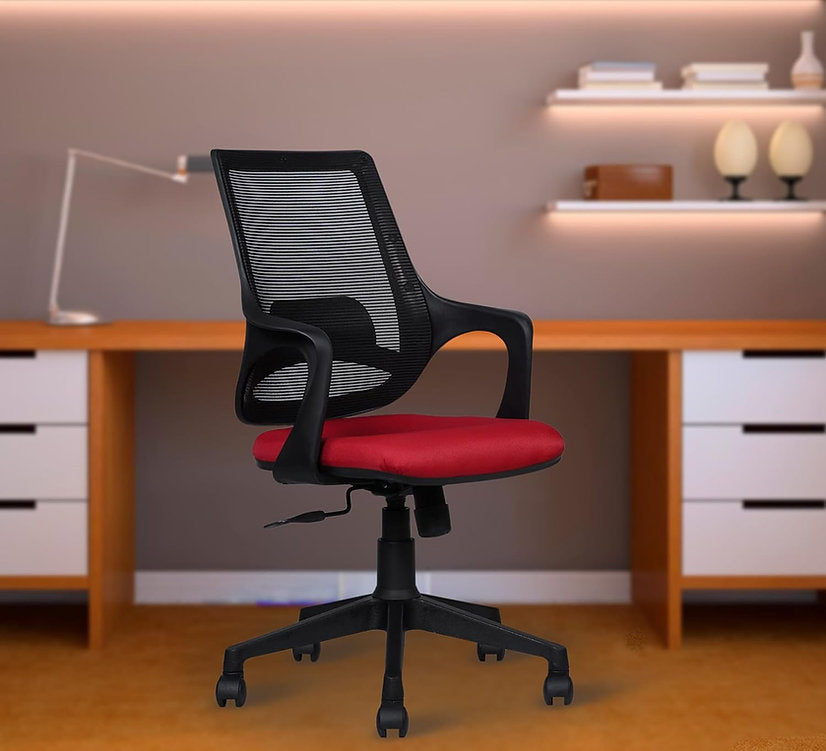 MRC Mono Revolving Ergonomic Office Chair | Breathable Mesh & Study–Lumbar Support with Heavy Duty Nylon Base - MRC Executive Chairs