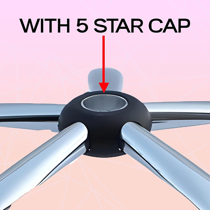 Chrome Base | Heavy Duty Chair Base with Wheels/Chair Stand/Stand Replacement/Metal 25" Inches with Nylon Wheels | Chair Accessories - MRC Executive Chairs