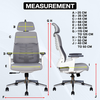 MRC Spine Ergonomic Office Chair, Skeleton Lumbar Support,3D Armrests,Multi-Tilt Lock Mechanism - MRC Executive Chairs