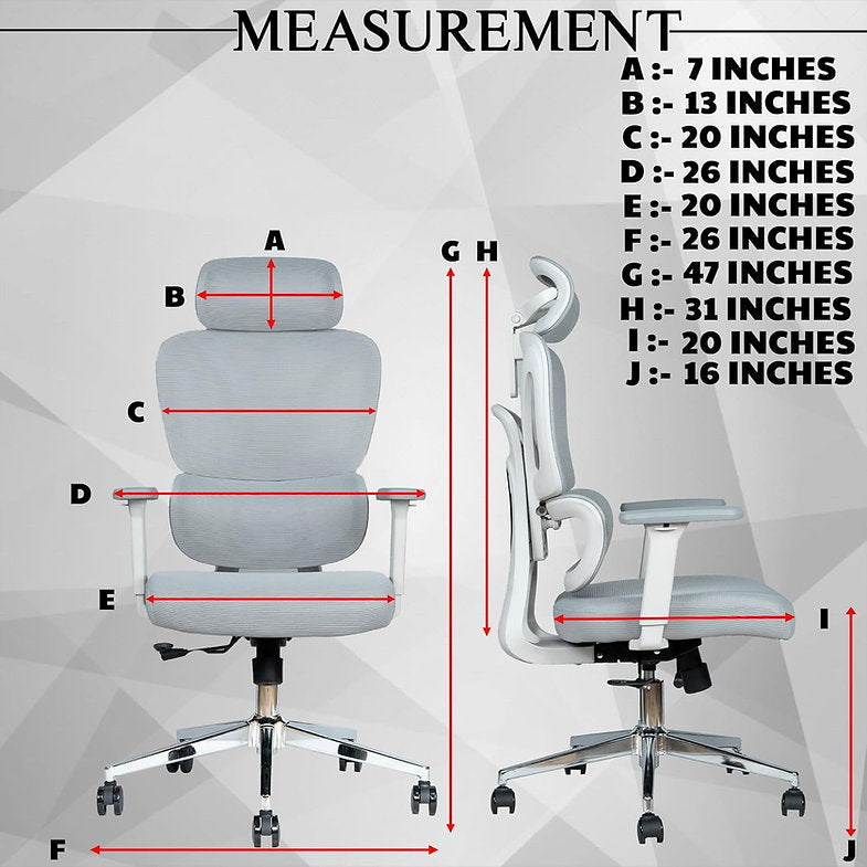 MRC Panther Cushion | Premium Ergonomic Office Chair | 3D Armrests, Multi Lock Mechanism, Seat Sliding - MRC Executive Chairs