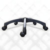 PVC Chairs Base Nylon Black | Nylon Caster Black Wheel with Shining Matt Finish Chair Base (Black) | Chair Accessories - MRC Executive Chairs