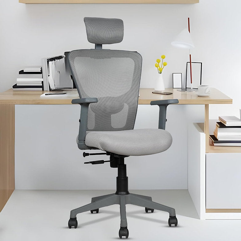 MRC Jazz High-Back Office Chair| Mesh Ergonomic Office Desk Chair with Adjustable Armrests & Lumbar Support - MRC Executive Chairs