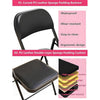 MRC Metal Folding Chair | Super Soft Cushion Seat Upholstered Leatherette for Space-Saving Design for Home - MRC Executive Chairs