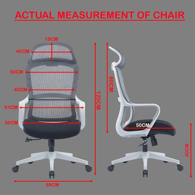MRC Inspire High Back Ergonomic Mesh Office Chairs for Office, Study & WFH - MRC Executive Chairs