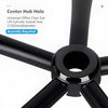 Heavy Duty Chair Base With Wheels | 25 Inches With Nylon Wheels (Black) | Chair Accessories - MRC Executive Chairs