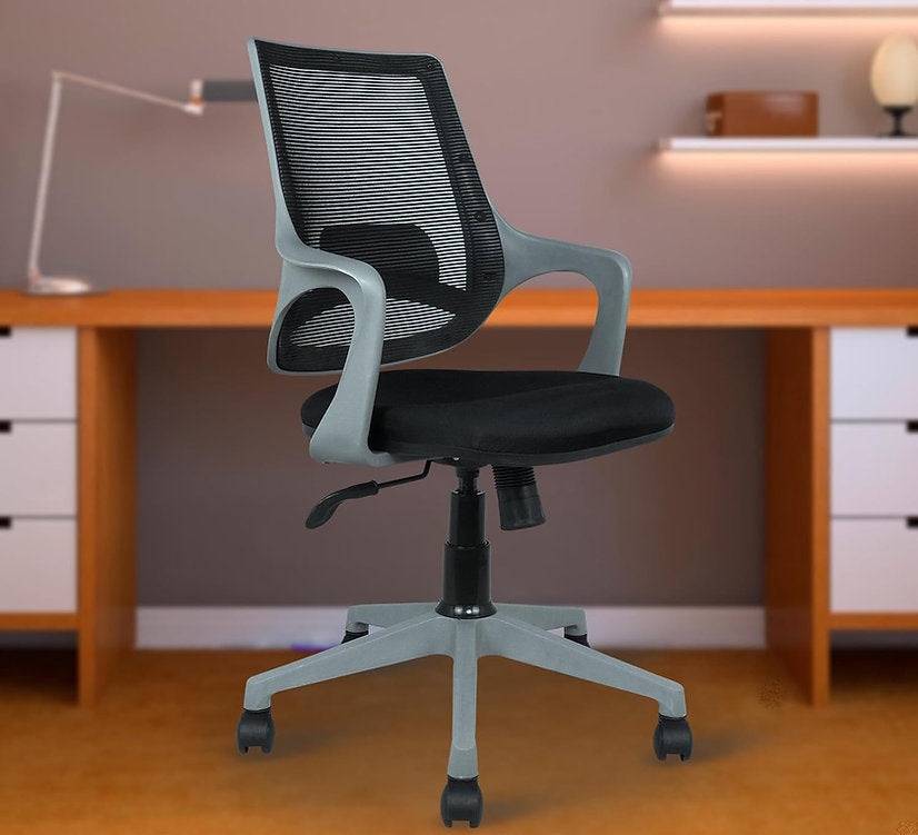 MRC Mono Revolving Ergonomic Office Chair | Breathable Mesh & Study–Lumbar Support with Heavy Duty Nylon Base - MRC Executive Chairs