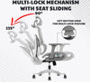 MRC Status Premium Mesh Ergonomic Office Chair | 4D Armrests with High Back, Back Height Adjust, Multi-Lock with seat Slide - MRC Executive Chairs