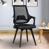 Upholstered mesh MRC Mono fixed chair featuring in black,  nylon frame and non-slip base.