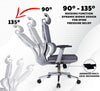 MRC Bravo Cushion Premium Mesh Ergonomic Office Chair| High Back with Auto Lumbar Support, 3D Armrests - MRC Executive Chairs