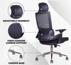 MRC Comfy Ergonomic Office Chair Mesh High Back with Lumbar Support, 3D Armrests, Multi-TiltLock Mechanism, Chrome Base - MRC Executive Chairs