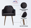 MRC Brown Dining Chair (Premium) | Velvet Fabric & Cushion Seat for Restaurants, Bedroom, Living Room - MRC Executive Chairs