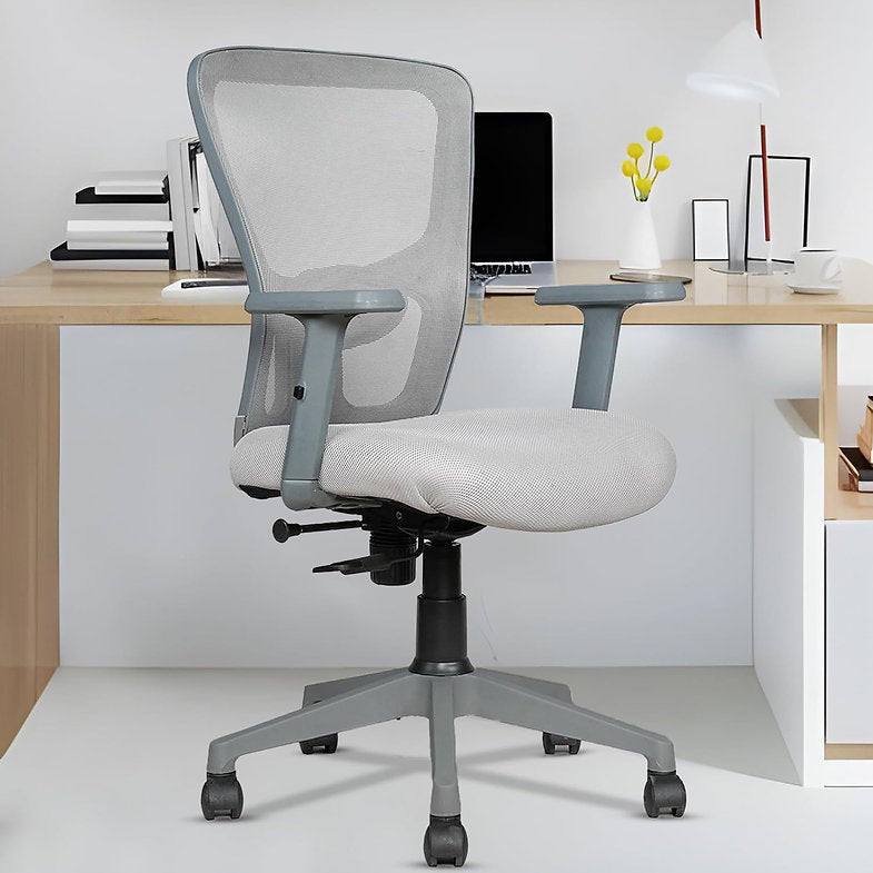 MRC Jazz Mid-Back Office Chair | Office Desk Chair with Adjustable Armrests & Lumbar Support - MRC Executive Chairs