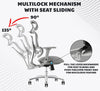 MRC Oscar Premium Mesh Ergonomic Office Chair | High Back with Back Height Adjust, Multi-Lock with seat Slide - MRC Executive Chairs