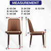 MRC Dining Chair (Brown & Gold) | Velvet Fabric & Cushion Seat with Metal Legs for Restaurant, Bedroom & Living Room - MRC Executive Chairs