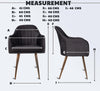 MRC Brown Dining Chair (Premium) | Velvet Fabric & Cushion Seat for Restaurants, Bedroom, Living Room - MRC Executive Chairs