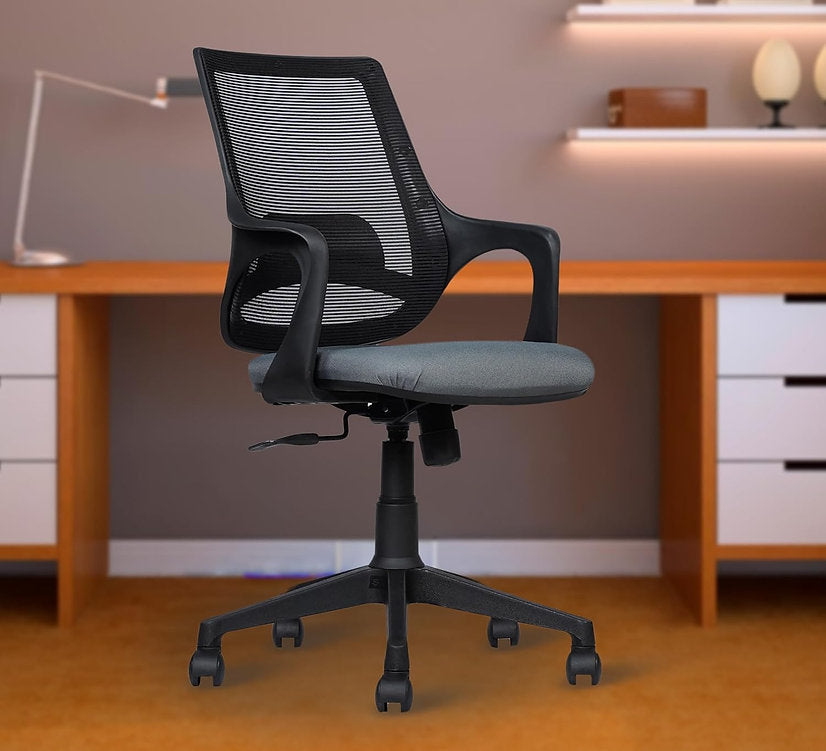 MRC Mono Revolving Ergonomic Office Chair | Breathable Mesh & Study–Lumbar Support with Heavy Duty Nylon Base - MRC Executive Chairs