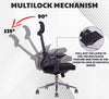 MRC Comfy Ergonomic Office Chair Mesh High Back with Lumbar Support, 3D Armrests, Multi-TiltLock Mechanism, Chrome Base - MRC Executive Chairs