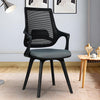 Full Black MRC Mono Fixed Chair Featuring An Ergonomic Upholstered Mesh Back And Nylon Frame.