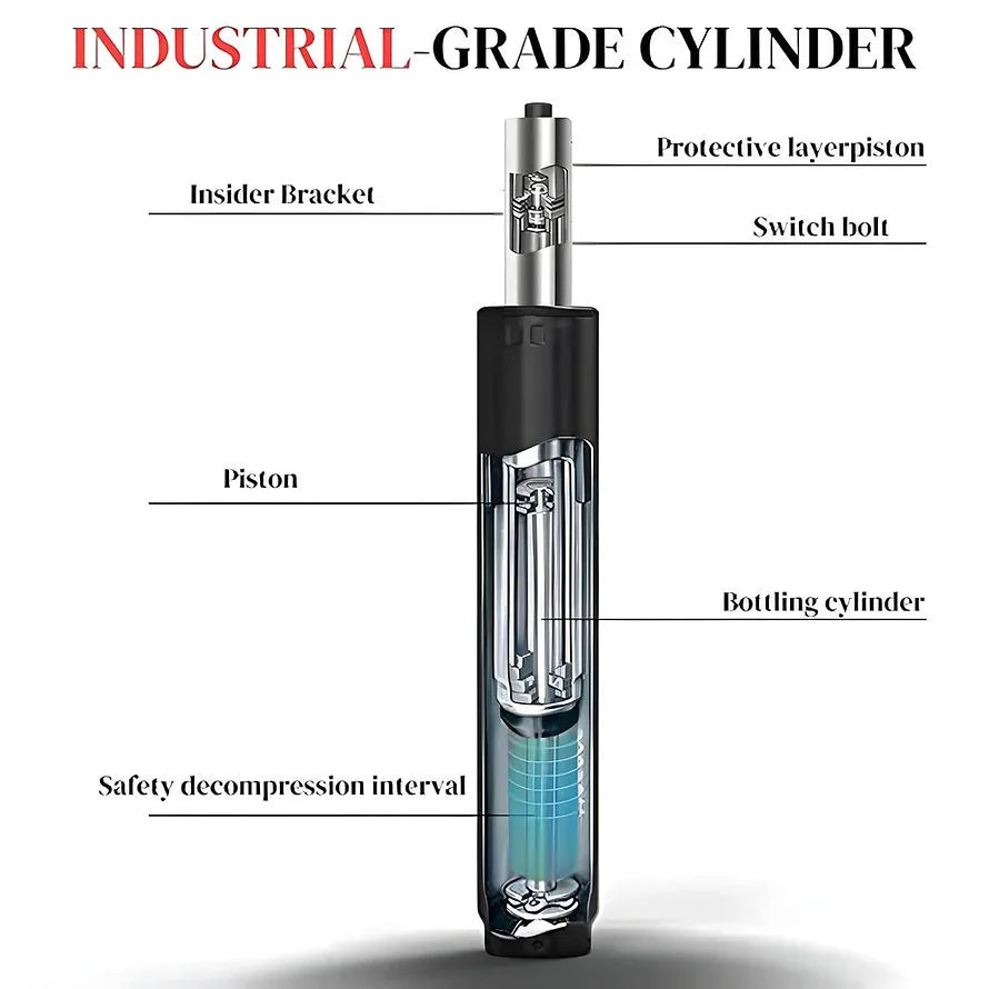 MRC Hydraulic 120 mm | Heavy Duty Hydraulic and Suitable for All Office Chairs (Chrome Hydraulic) | Chair Accessories - MRC Executive Chairs