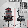 MRC Apex Ergonomic Office Chair| Adjustable Lumbar Support & Mesh Seat, 360° Adjustable Armrests, Multi Lock Mechanism - MRC Executive Chairs