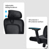 MRC Seltos Orthopedic | Premium Ergonomic Office Chair | 4D Armrests, Orthopedic Spring Lumbar Support - MRC Executive Chairs